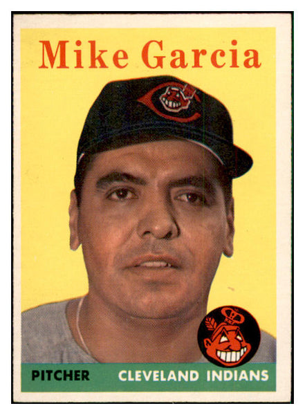 1958 Topps Baseball #196 Mike Garcia Indians EX-MT 535758