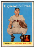 1958 Topps Baseball #197 Haywood Sullivan Red Sox EX-MT 535759