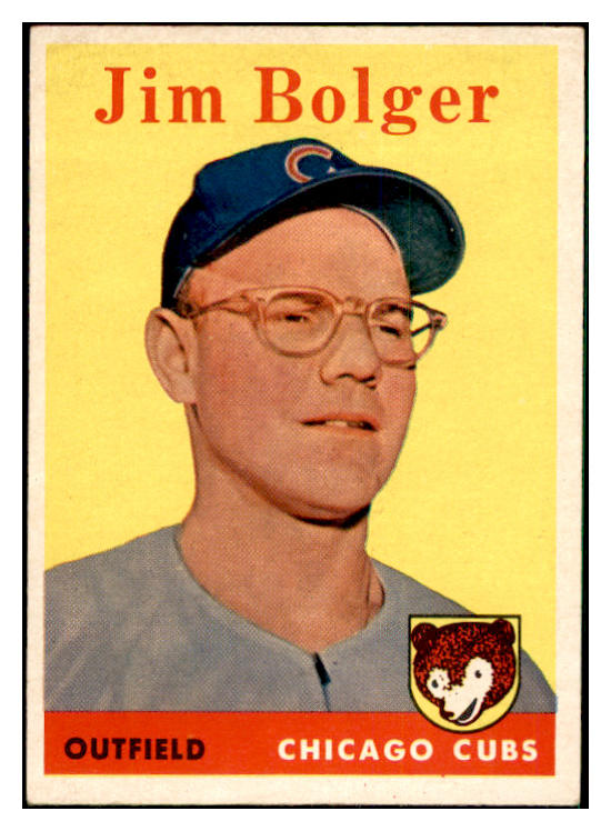 1958 Topps Baseball #201 Jim Bolger Cubs EX-MT 535765