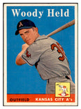 1958 Topps Baseball #202 Woodie Held A's EX-MT 535766