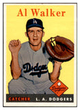 1958 Topps Baseball #203 Al Walker Dodgers EX-MT 535768