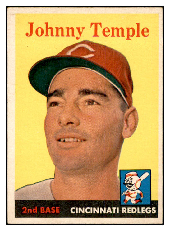 1958 Topps Baseball #205 Johnny Temple Reds EX-MT 535771