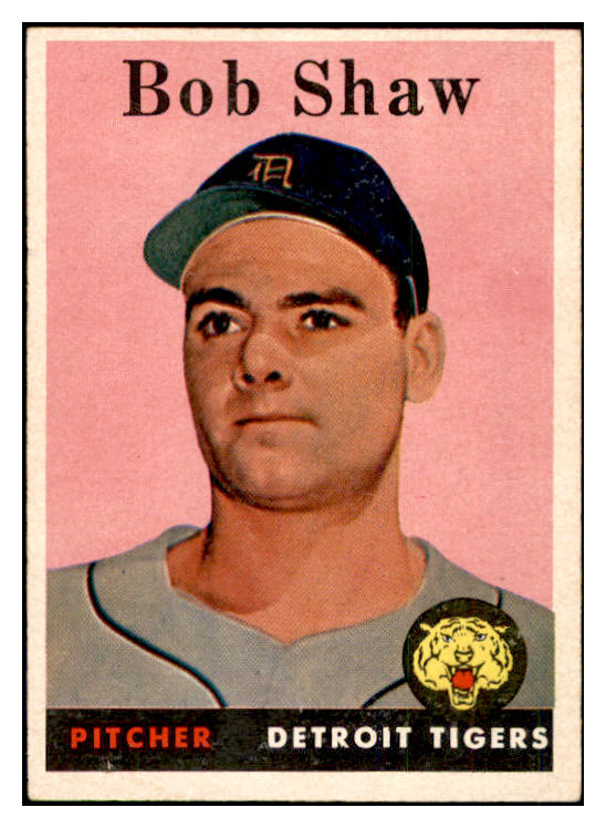 1958 Topps Baseball #206 Bob Shaw Tigers EX-MT 535772