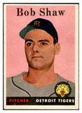 1958 Topps Baseball #206 Bob Shaw Tigers EX-MT 535772