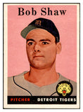 1958 Topps Baseball #206 Bob Shaw Tigers EX-MT 535773
