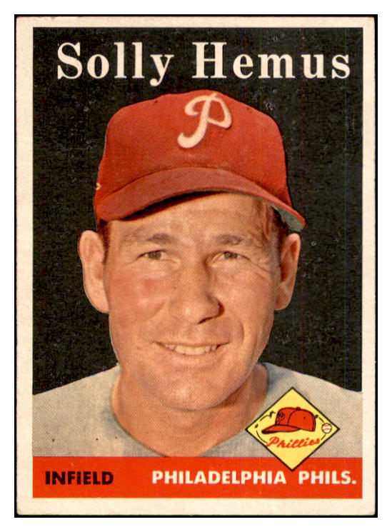 1958 Topps Baseball #207 Solly Hemus Phillies EX-MT 535774