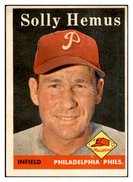 1958 Topps Baseball #207 Solly Hemus Phillies EX-MT 535775