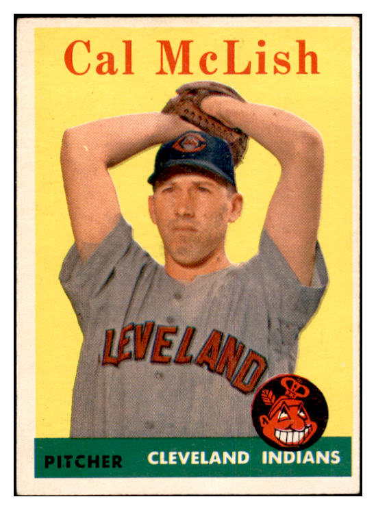 1958 Topps Baseball #208 Cal Mclish Indians EX-MT 535776