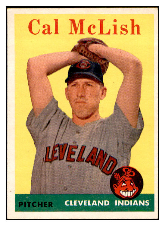 1958 Topps Baseball #208 Cal Mclish Indians EX-MT 535777