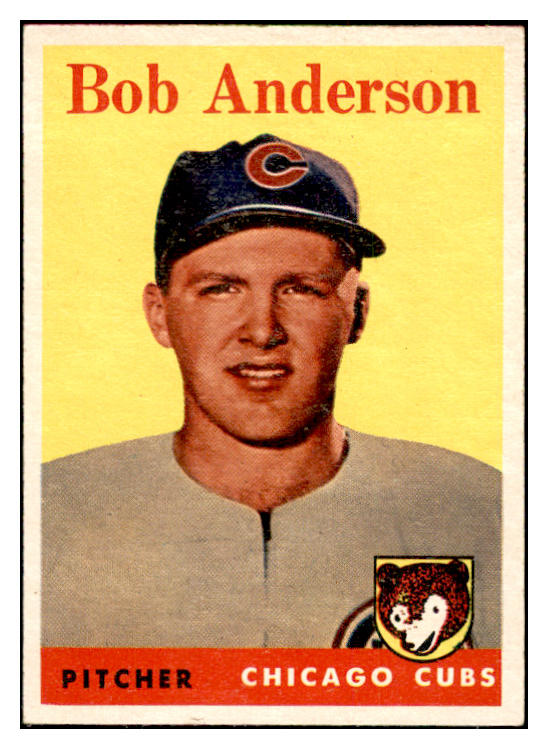 1958 Topps Baseball #209 Bob Anderson Cubs EX-MT 535778