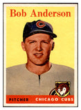 1958 Topps Baseball #209 Bob Anderson Cubs EX-MT 535778