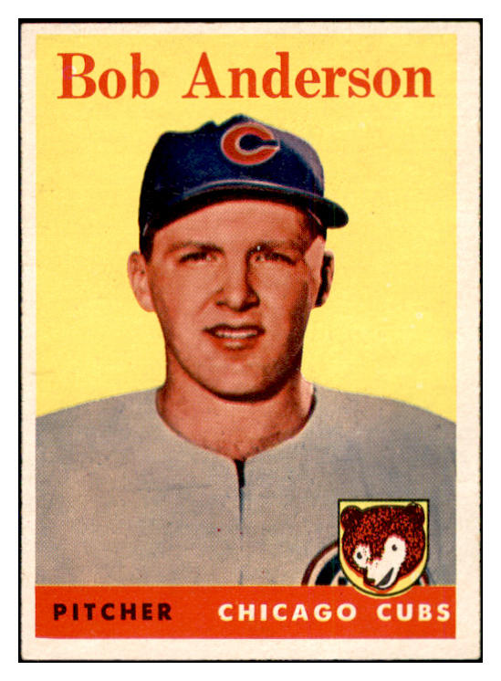 1958 Topps Baseball #209 Bob Anderson Cubs EX-MT 535779