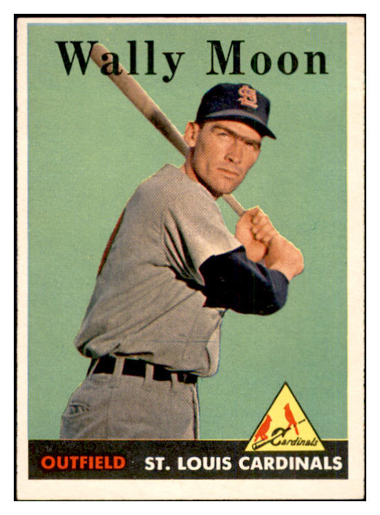 1958 Topps Baseball #210 Wally Moon Cardinals EX-MT 535780