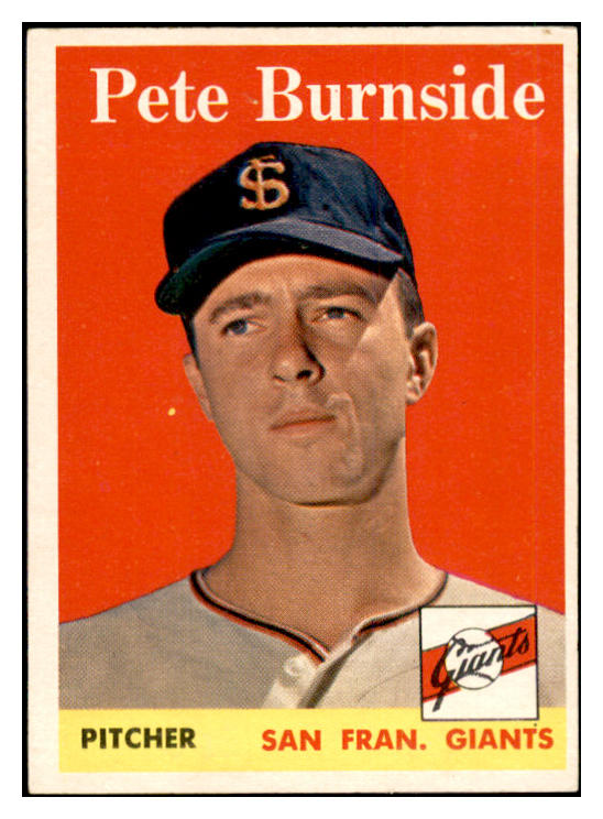 1958 Topps Baseball #211 Pete Burnside Giants EX-MT 535781