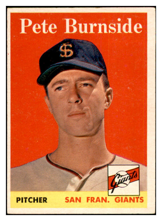 1958 Topps Baseball #211 Pete Burnside Giants EX-MT 535782