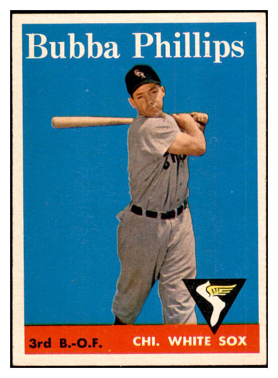 1958 Topps Baseball #212 Bubba Phillips White Sox EX-MT 535783