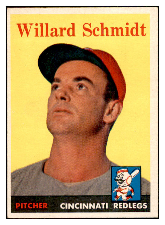 1958 Topps Baseball #214 Willard Schmidt Reds EX-MT 535785