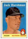 1958 Topps Baseball #217 Jack Harshman Orioles EX-MT 535786