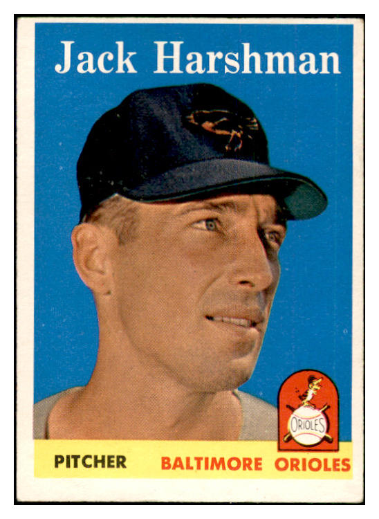 1958 Topps Baseball #217 Jack Harshman Orioles EX-MT 535787