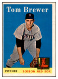1958 Topps Baseball #220 Tom Brewer Red Sox EX-MT 535792