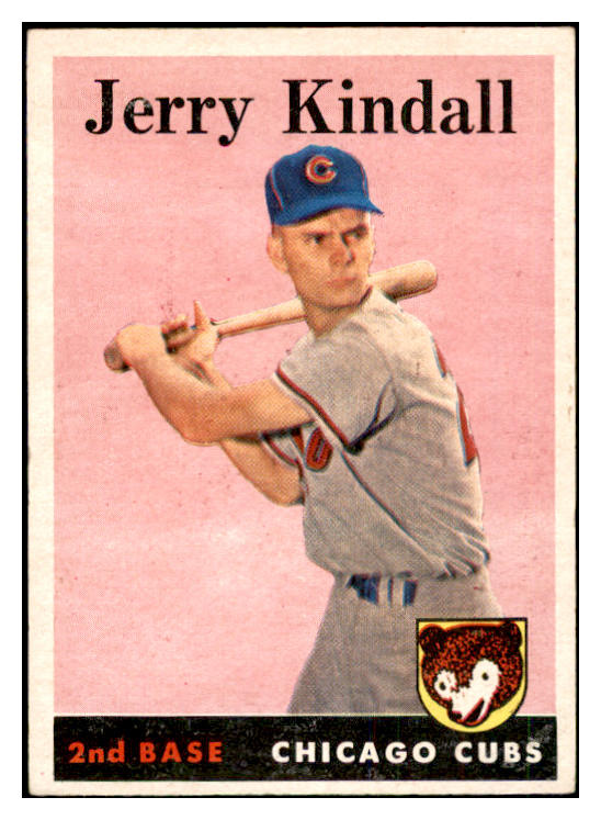 1958 Topps Baseball #221 Jerry Kindall Cubs EX-MT 535793