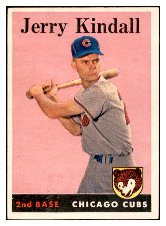 1958 Topps Baseball #221 Jerry Kindall Cubs EX-MT 535794