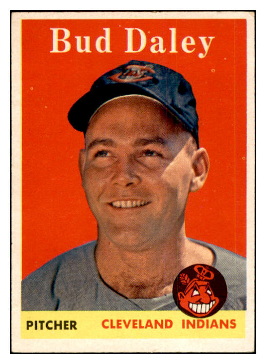 1958 Topps Baseball #222 Bud Daley Indians EX-MT 535795