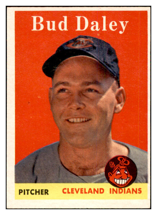 1958 Topps Baseball #222 Bud Daley Indians EX-MT 535796