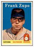 1958 Topps Baseball #229 Frank Zupo Orioles EX-MT 535808