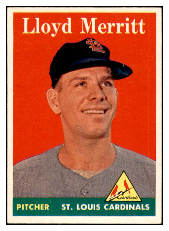 1958 Topps Baseball #231 Lloyd Merritt Cardinals EX-MT 535809