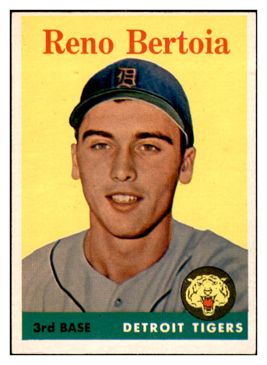 1958 Topps Baseball #232 Reno Bertoia Tigers EX-MT 535810