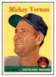 1958 Topps Baseball #233 Mickey Vernon Indians EX-MT 535812