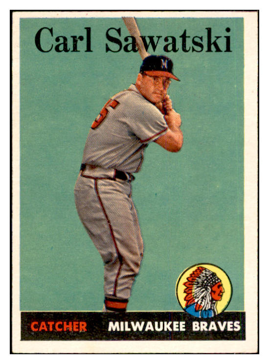 1958 Topps Baseball #234 Carl Sawatski Braves EX-MT 535814