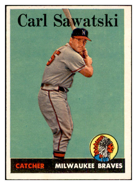 1958 Topps Baseball #234 Carl Sawatski Braves EX-MT 535814