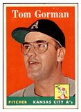 1958 Topps Baseball #235 Tom Gorman A's EX-MT 535816