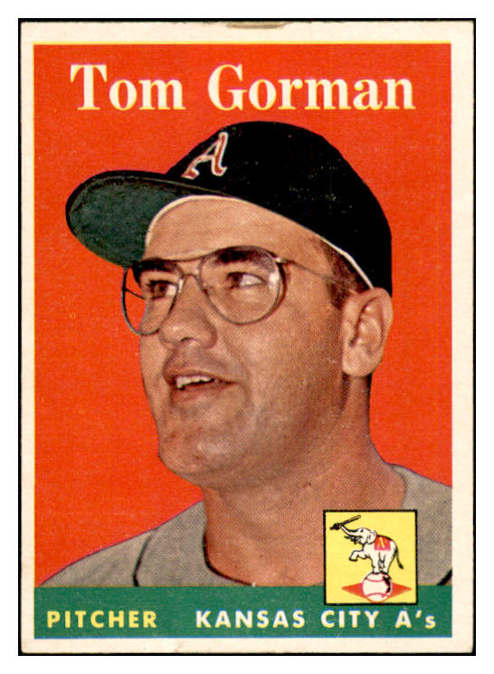 1958 Topps Baseball #235 Tom Gorman A's EX-MT 535817