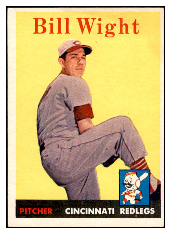 1958 Topps Baseball #237 Bill Wight Reds EX-MT 535820