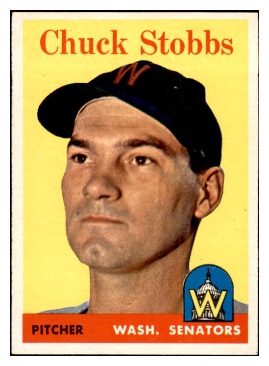 1958 Topps Baseball #239 Chuck Stobbs Senators EX-MT 535821