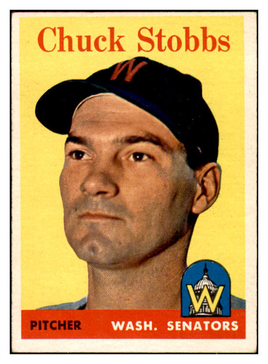 1958 Topps Baseball #239 Chuck Stobbs Senators EX-MT 535822