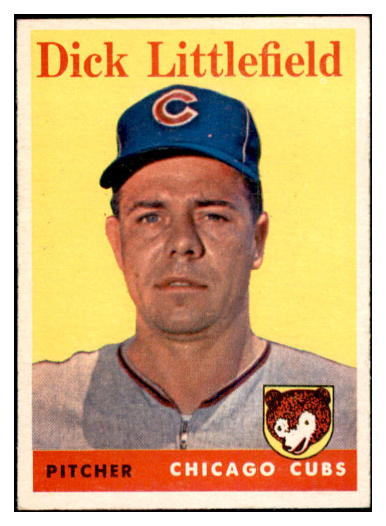 1958 Topps Baseball #241 Dick Littlefield Cubs EX-MT 535823
