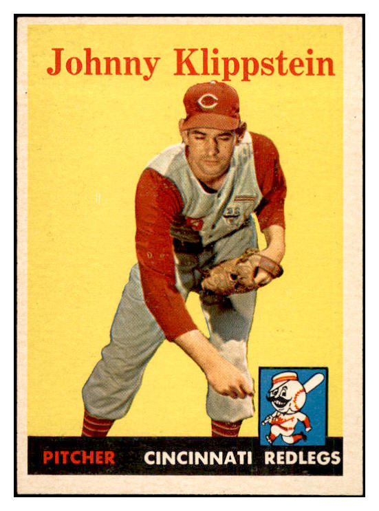 1958 Topps Baseball #242 Johnny Klippstein Reds EX-MT 535824
