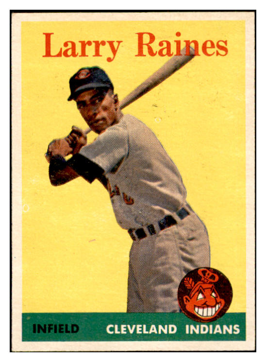 1958 Topps Baseball #243 Larry Raines Indians EX-MT 535826