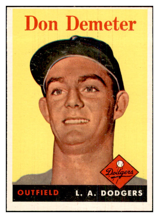 1958 Topps Baseball #244 Don Demeter Dodgers EX-MT 535828
