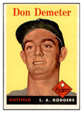 1958 Topps Baseball #244 Don Demeter Dodgers EX-MT 535828