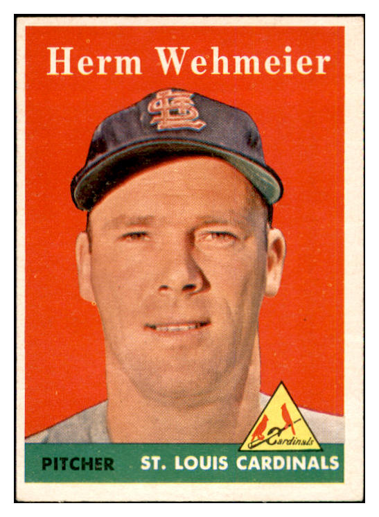 1958 Topps Baseball #248 Herm Wehmeier Cardinals EX-MT 535833
