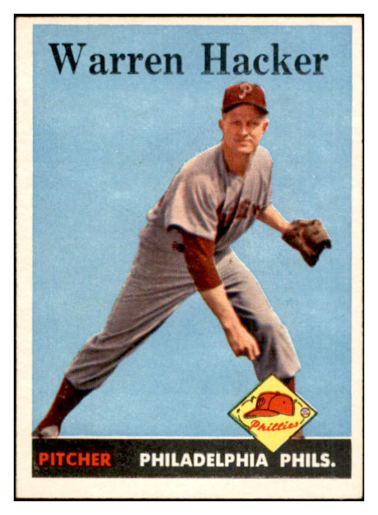 1958 Topps Baseball #251 Warren Hacker Phillies EX-MT 535838