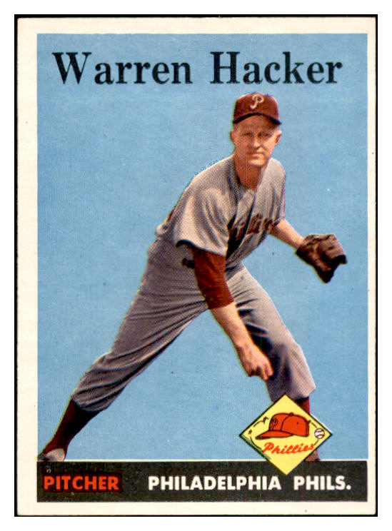 1958 Topps Baseball #251 Warren Hacker Phillies EX-MT 535839