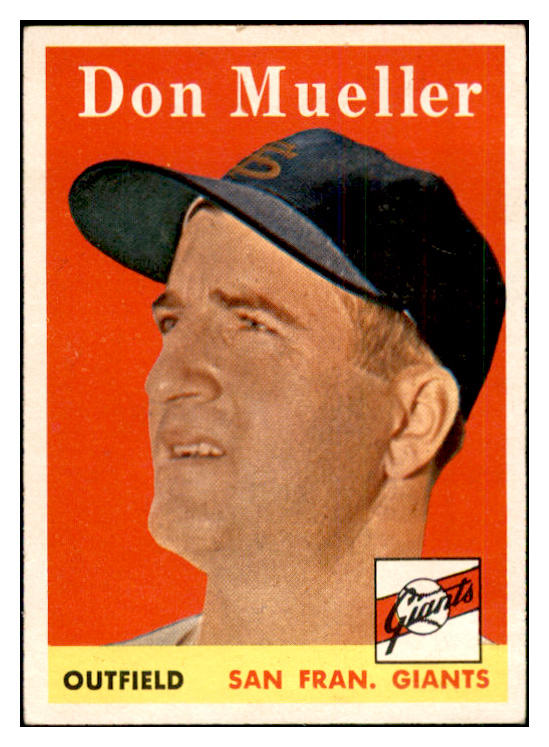 1958 Topps Baseball #253 Don Mueller Giants EX-MT 535842