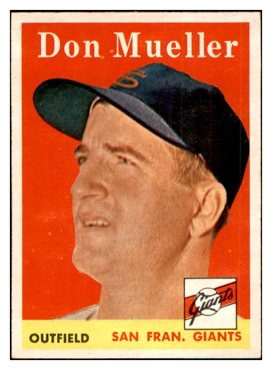 1958 Topps Baseball #253 Don Mueller Giants EX-MT 535843