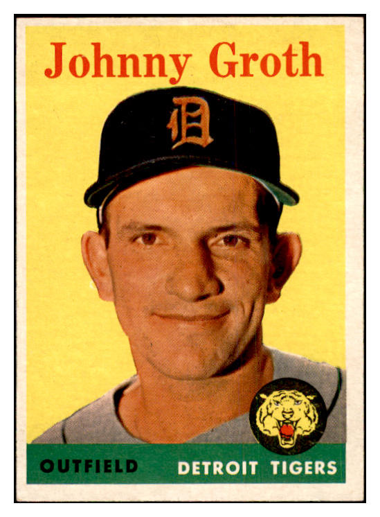 1958 Topps Baseball #262 Johnny Groth Tigers EX-MT 535853